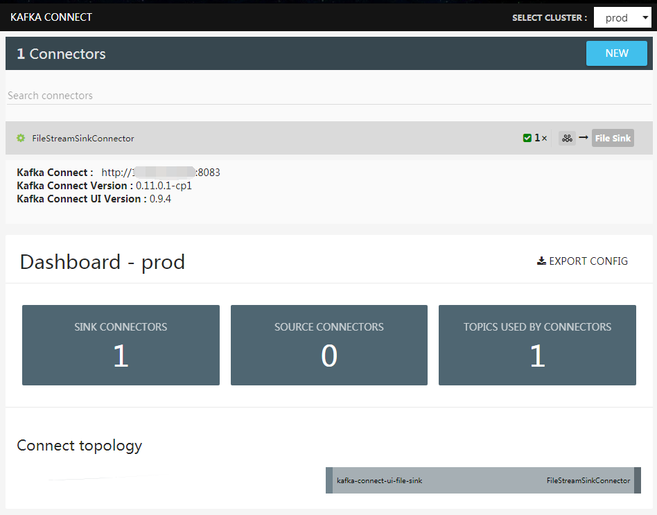Kafka Connector UI Created