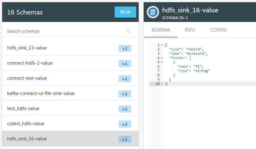 Kafka Schema Register UI
